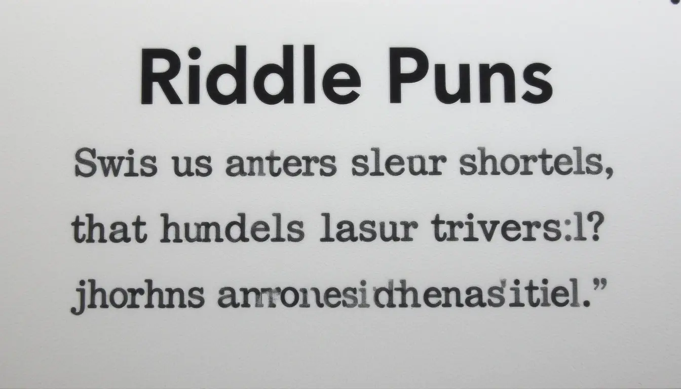 riddle-puns