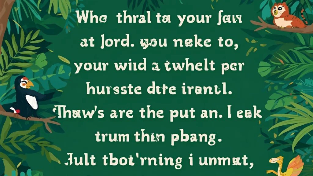 Jungle Puns