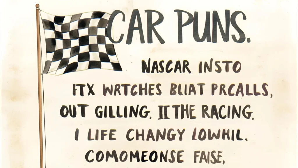 NASCAR Puns