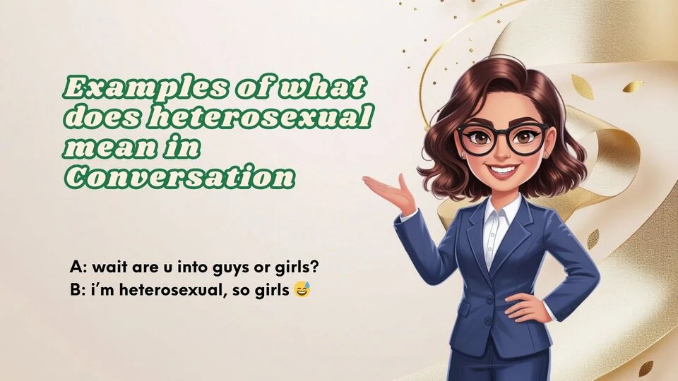 Examples of what does heterosexual mean in Conversation