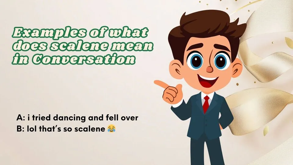 Examples of what does scalene mean in Conversation