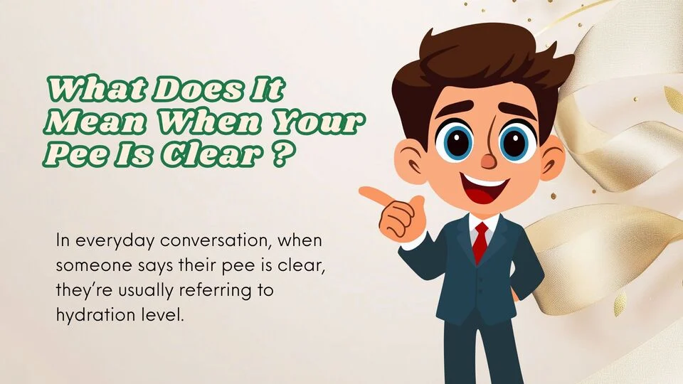What Does It Mean When Your Pee Is Clear ?