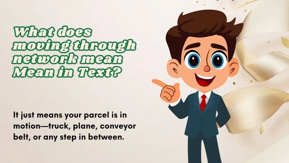 what does moving through network mean Mean in Text?