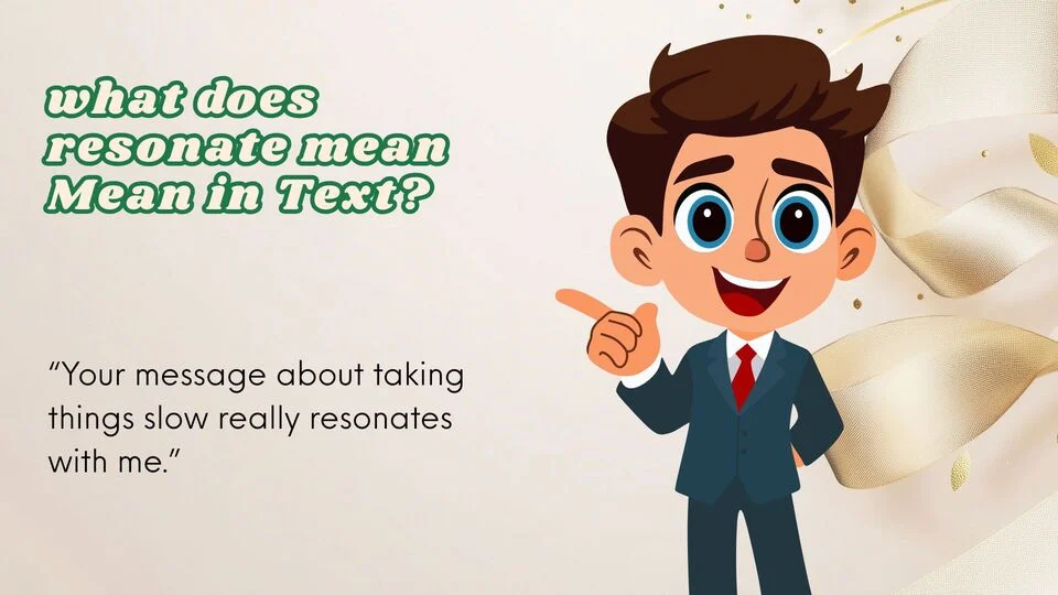 what does resonate mean Mean in Text?