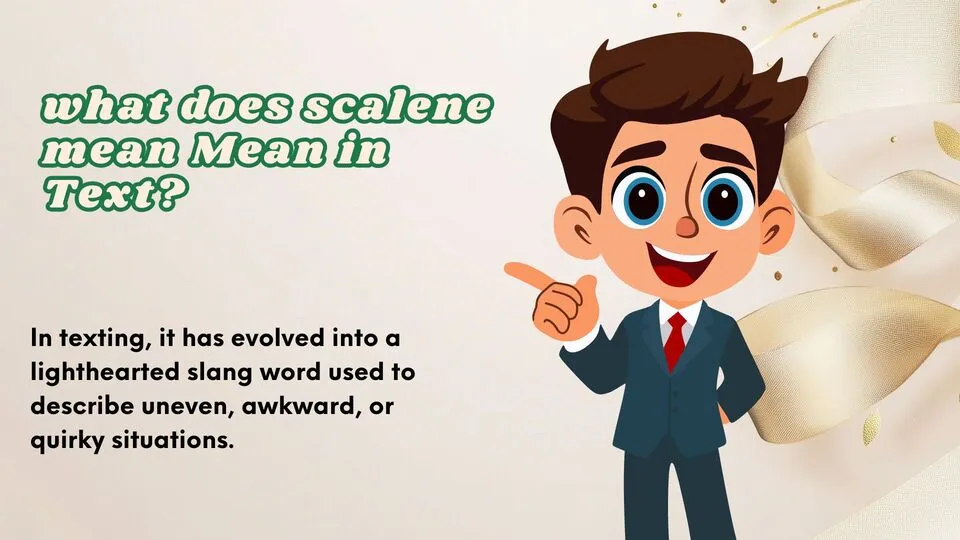what does scalene mean Mean in Text?