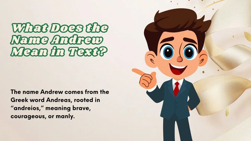 What Does the Name Andrew Mean in Text?