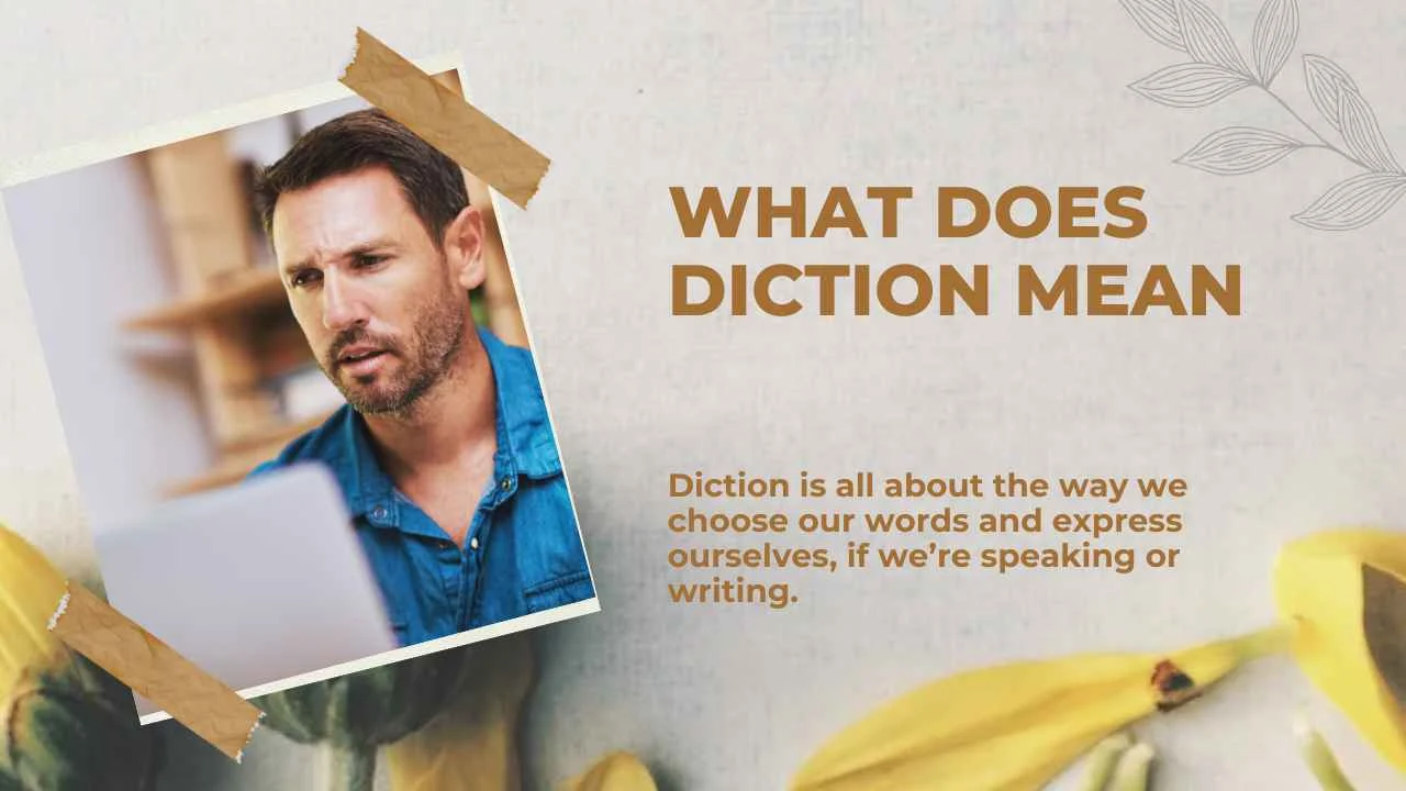 What Does Diction Mean