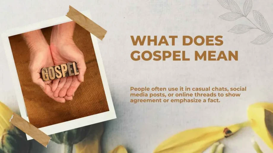 What Does Gospel Mean in Texting and Online Chats for 2026